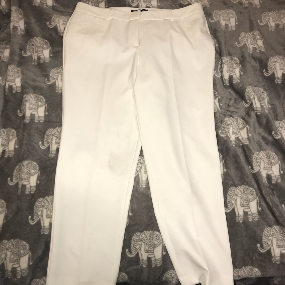 White dress pants